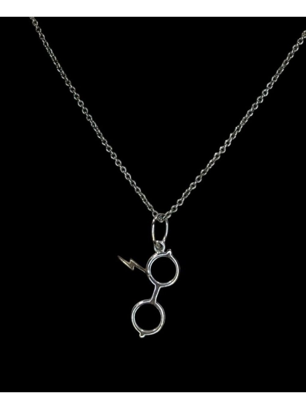 Geek Origami Owl x Harry Potter Glasses Lightning Bolt Pendant Necklace
